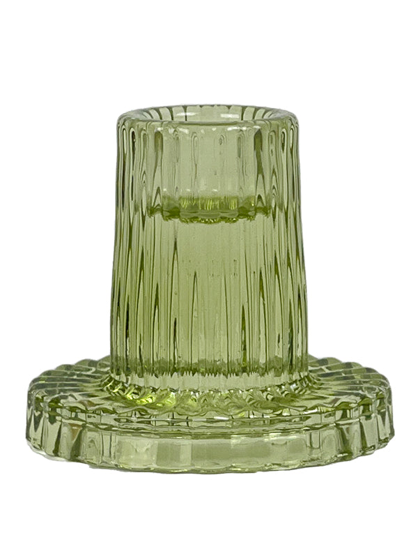 Glas lysestage - Dark citron #WAR79