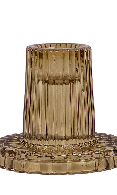 Glas lysestage - Bronze Mist #WAR84