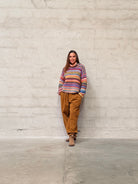 Kamilla er 174 cm høj og bruger størrelse M/L