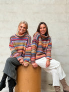 Helle er 168 cm høj og bruger størrelse S/M & Kamilla er 174 cm høj og bruger størrelse M/L