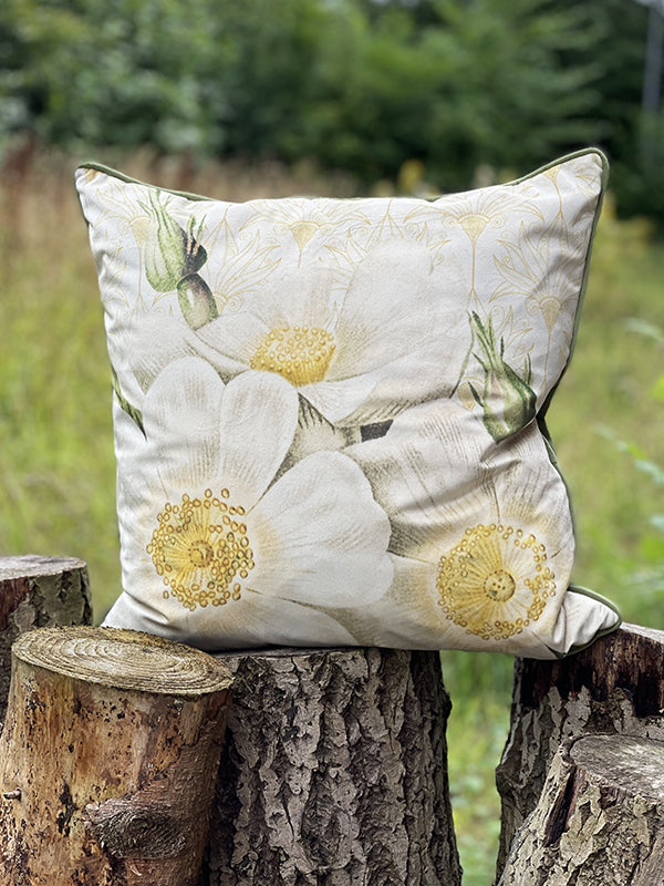 Floral velvet cushions best sale