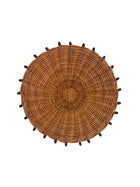 Rund vægdekoration i rattan  #WAR154