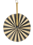 Decorative Wall Fan in Bamboo - black/off white #WAR186