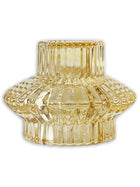 Spectacula glass candlestick and tealight holder - Golden haze #WAR66