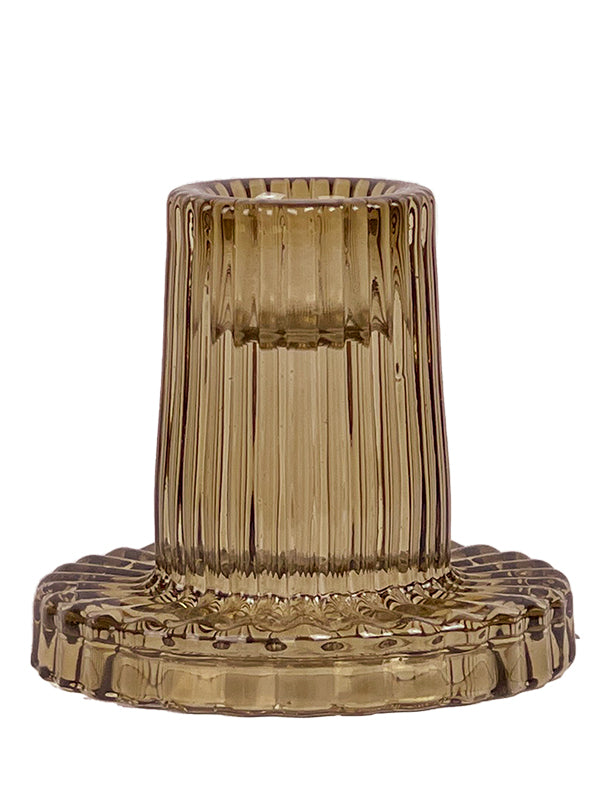 Glas lysestage - Bronze Mist #WAR84