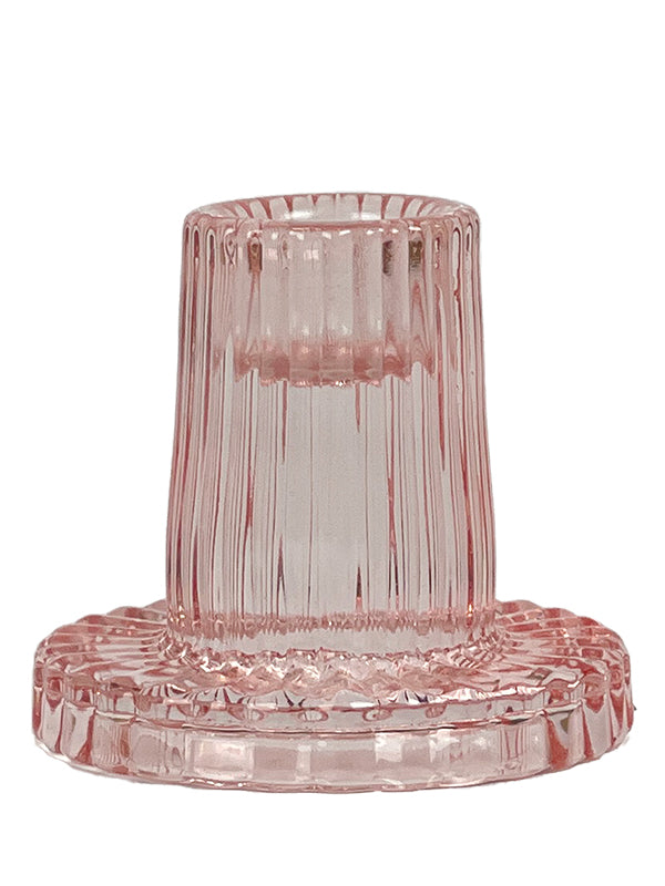 Glas lysestage - Seashell pink #WAR85