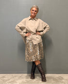 Nederdel (#2872) - LEOPARD KORT