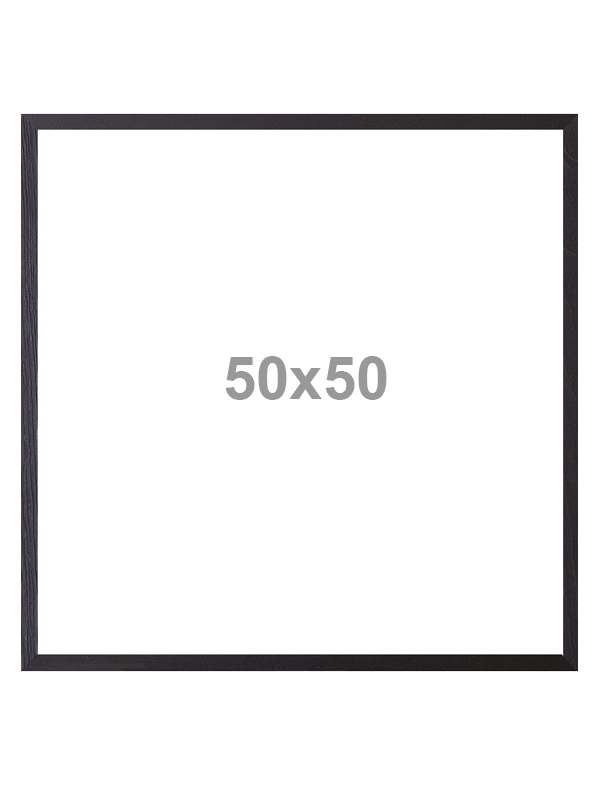 Ramme - sort - 50x50 #10R07