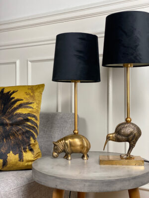 Table lamp - hippo- brass finish #WAR14