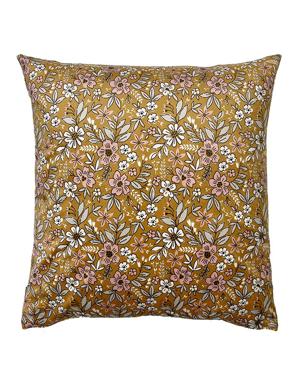 Velvet cushion cover – Spruce yellow #LA182